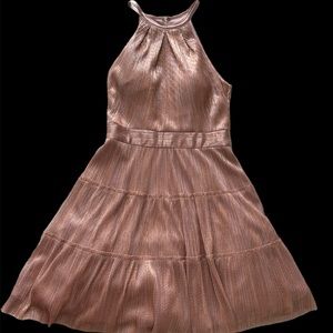Beautiful Rose Gold/Bronze Dress by Xscape - Size 4 - Like New